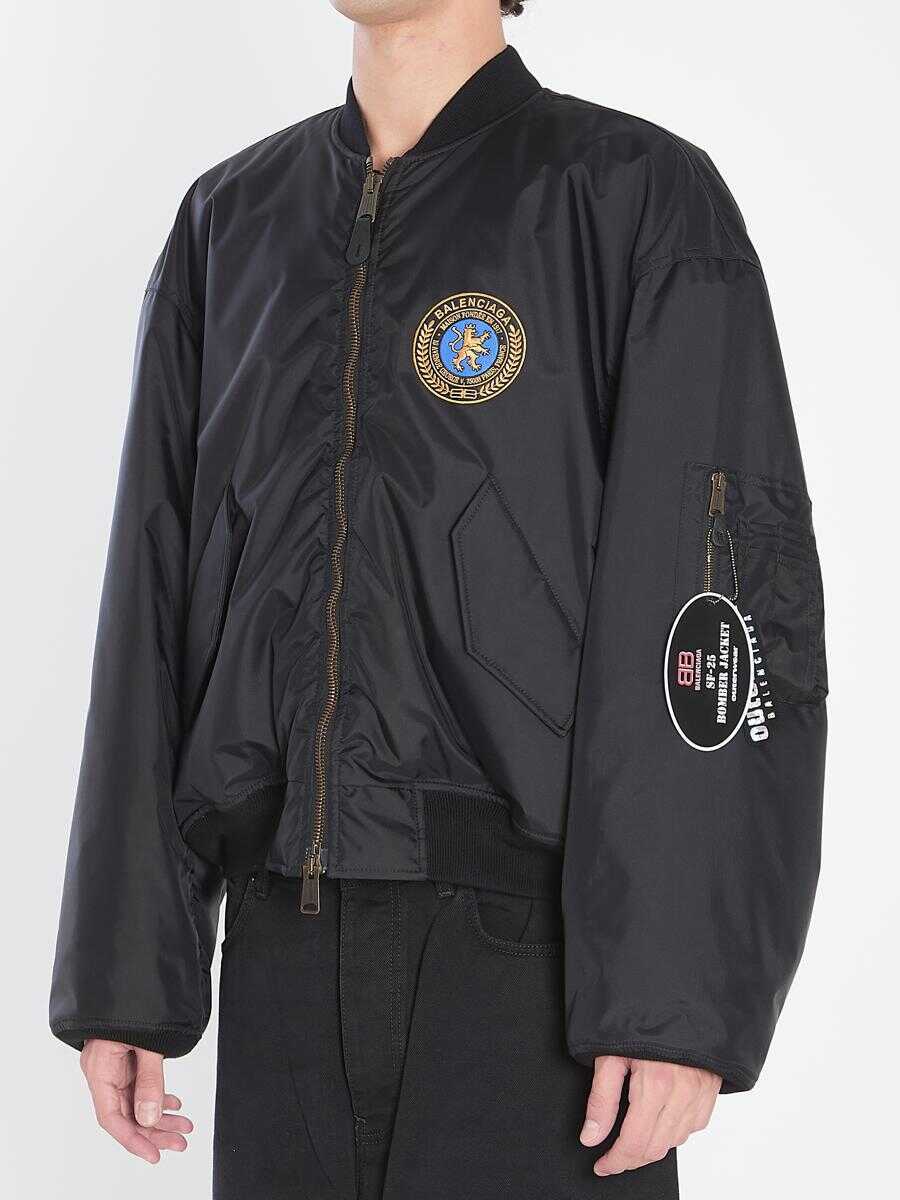 Bomber jacket Balenciaga Bb Bomber Jacket Black Barbati (BM 18499476) 2