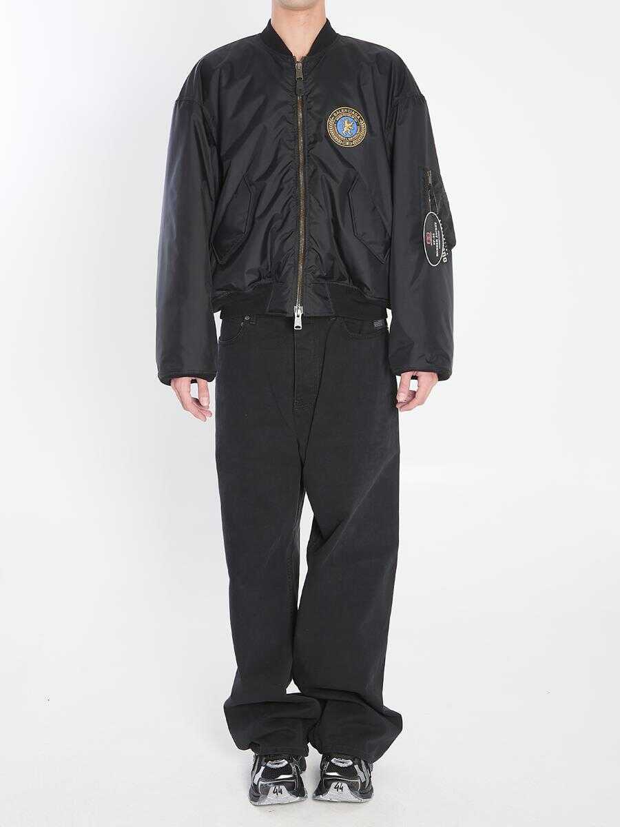 Bomber jacket Balenciaga Bb Bomber Jacket Black Barbati (BM 18499476) 5