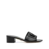 Pantofi cu toc Dolce & Gabbana Dg Logo Leather Sandals Femei