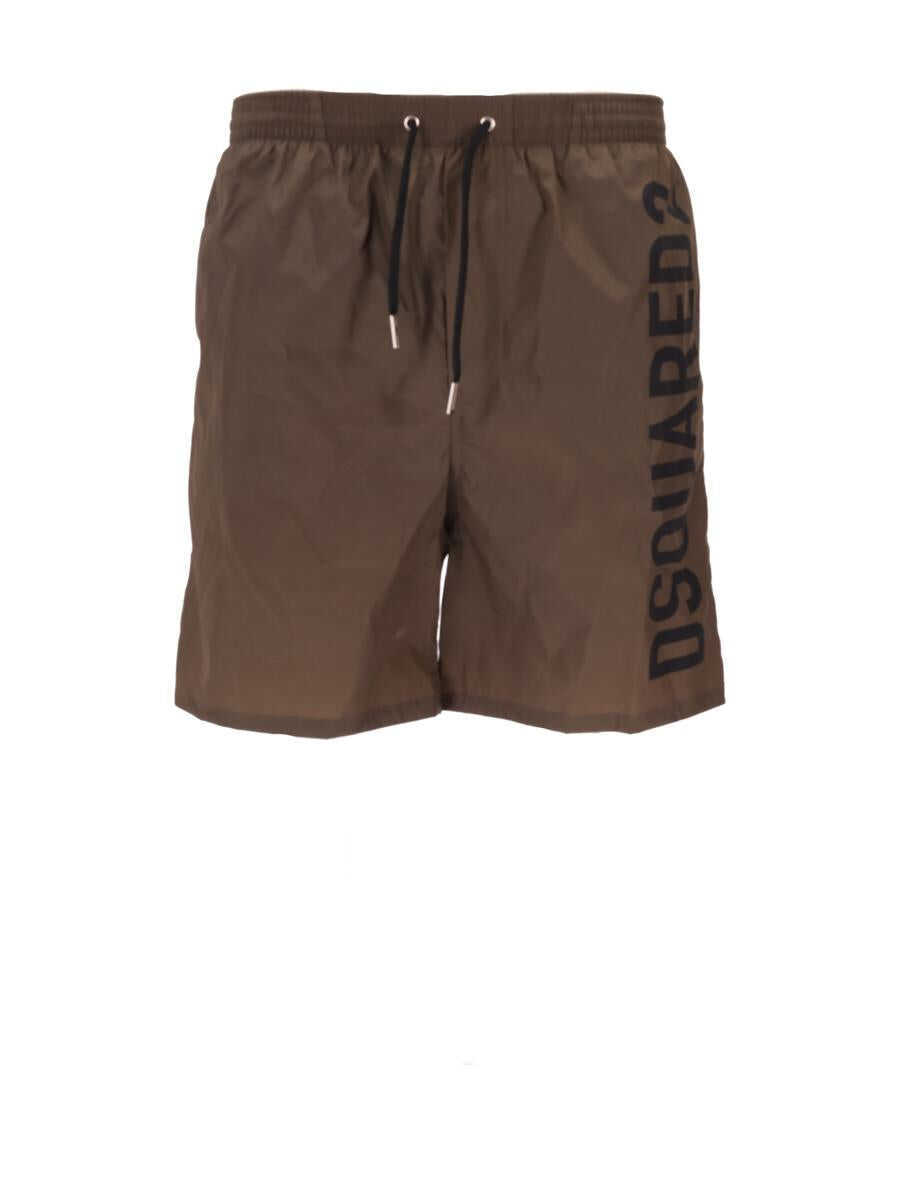 Sorturi de baie DSQUARED2 DSQUARED2 Boxer MILITARY GREEN/BLACK Barbati (BM 18501306) 1