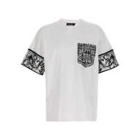 Tricouri Dolce & Gabbana 'Maiolica' Print T-Shirt Barbati
