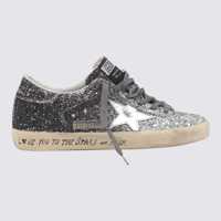 Sneakers Golden Goose Silver Leather Super Star Sneakers Femei