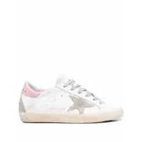 Sneakers Golden Goose "Super Star" Leather Upper And Heel Suede Star And Spur Cream Sole Shoes Femei