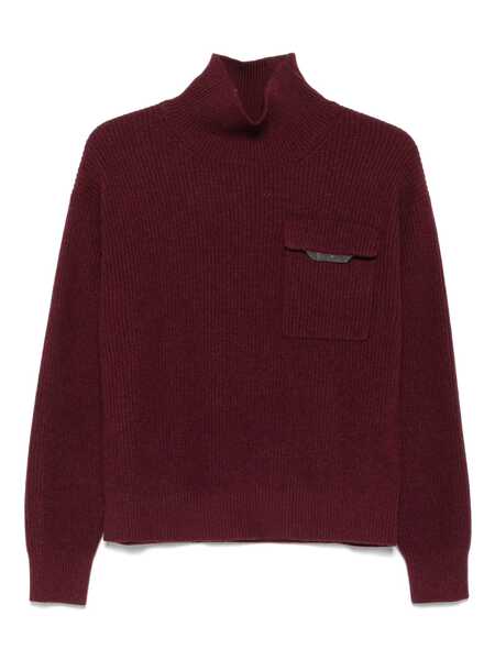Pulovere Brunello Cucinelli Brunello Cucinelli Cashmere Turtle-Neck Jumper Red Femei (BM 18502524) 1