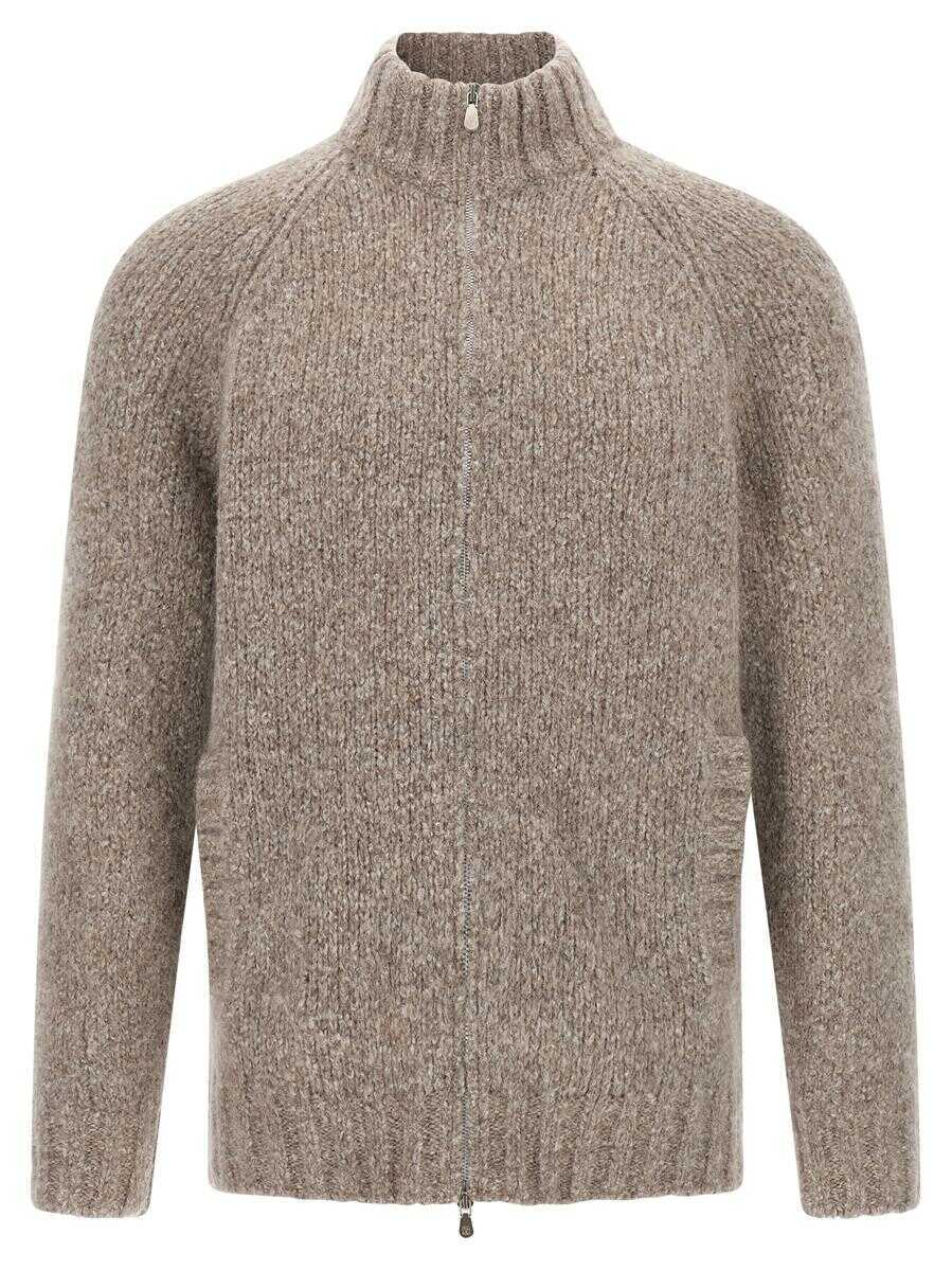 Pulovere Brunello Cucinelli Brunello Cucinelli Alpaca Wool Cardigan GRAY Barbati (BM 18502662) 1