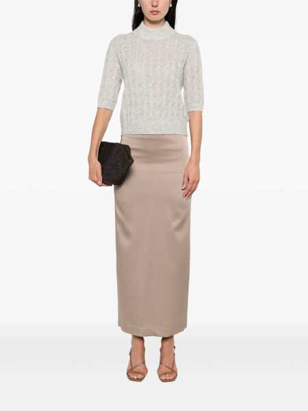 Pulovere Brunello Cucinelli Brunello Cucinelli Wool Knitted Jumper GREY Femei (BM 18502899) 2