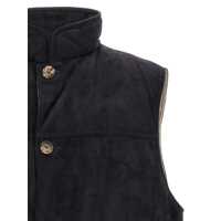 Geci Brunello Cucinelli pentru Barbati - Geci Brunello Cucinelli Brunello Cucinelli Suede Vest BLUE Barbati (BM 18502926) - B-mall.ro