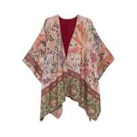 Geci Pierre-Louis Mascia Wool Printed Poncho Femei