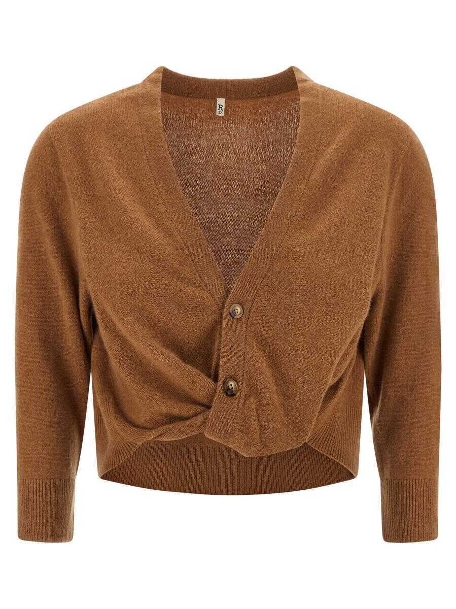 Cardigane R13 R13 Knot Cardigan BROWN Femei (BM 18503169) 1