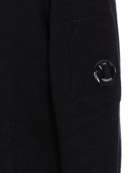 Pulovere C.P. Company C.P. Company Wool Crewneck Sweater Black Barbati (BM 18503283) 3