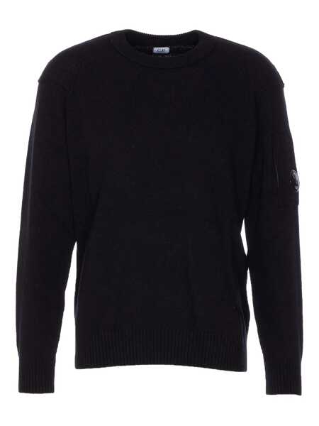 Pulovere C.P. Company C.P. Company Wool Crewneck Sweater Black Barbati (BM 18503283) 1
