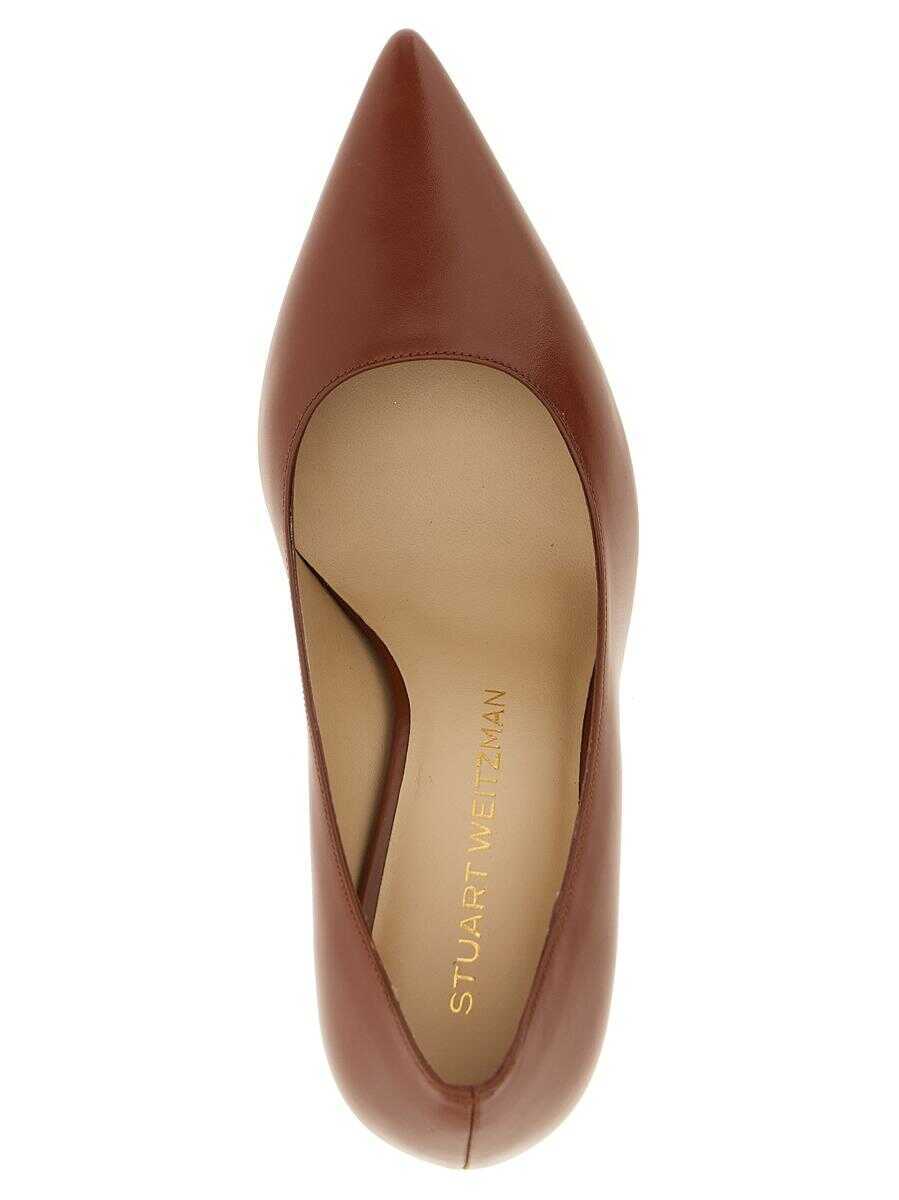 Pantofi cu toc Stuart Weitzman Stuart Weitzman Stuart Power Pumps BROWN Femei (BM 18503469) 4