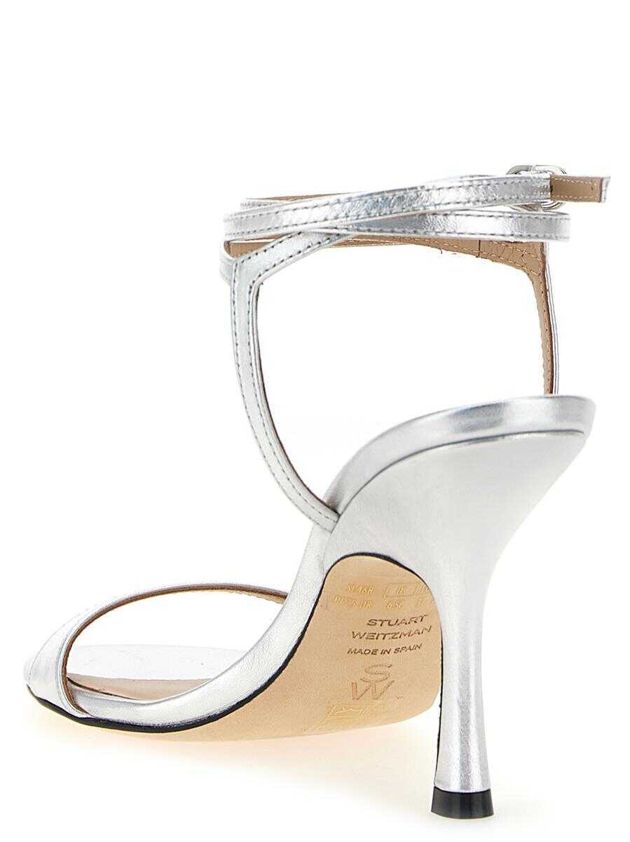 Sandale Stuart Weitzman Stuart Weitzman Nudist Wrap Sandals SILVER Femei (BM 18503511) 3
