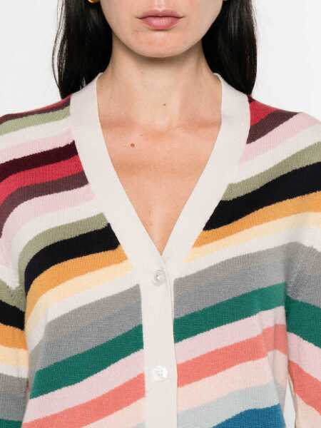Cardigane Paul Smith Ps Paul Smith Striped Wool Cardigan MULTICOLOUR Femei (BM 18503691) 5