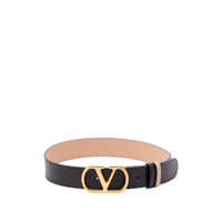 Curele Valentino Garavani Vlogo Signature Leather Reversible Belt Femei