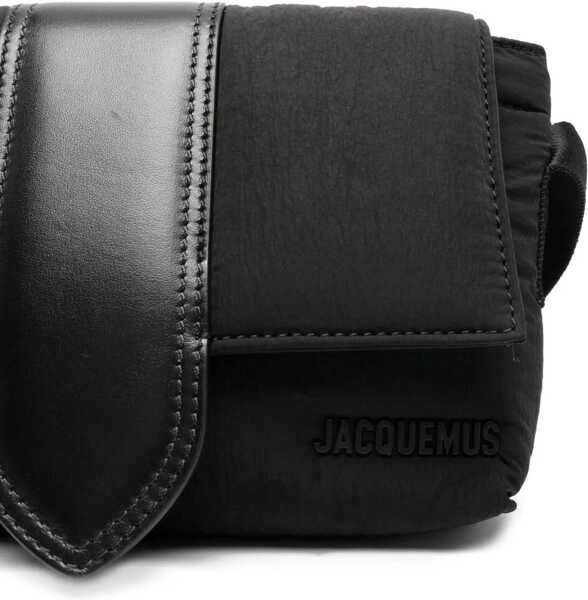 Genti de mana JACQUEMUS Nylon Bambino Shoulder Bag BLACK Barbati (BM 18504190) 4