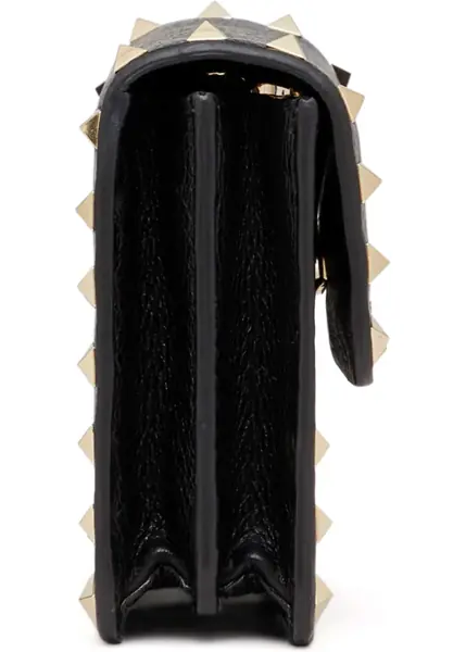 Genti plic Valentino Garavani Rockstud Pochette with chain NERO Femei (BM 18504205) 5