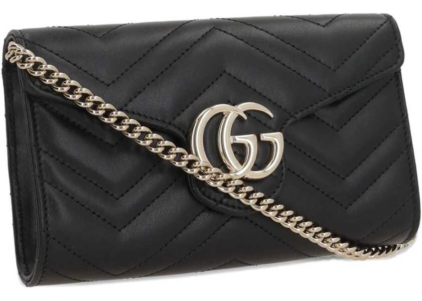 Portofele Gucci GG Marmont Wallet with Chain BLACK/BLACK Femei (BM 18504217) 3