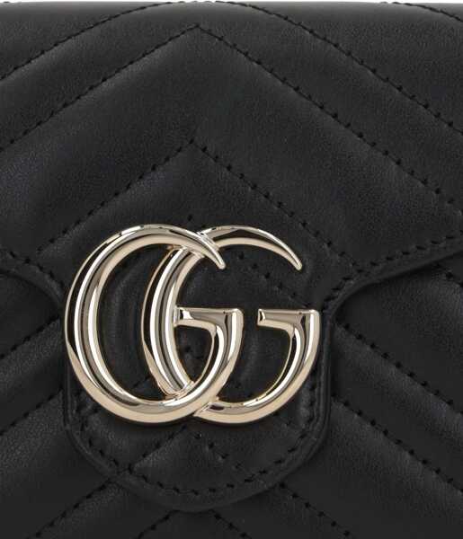 Portofele Gucci GG Marmont Wallet with Chain BLACK/BLACK Femei (BM 18504217) 4