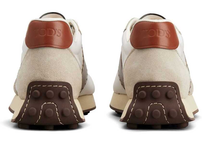 Sneakers TODS Leather And Fabric Sneaker BEIGE Femei (BM 18504292) 3