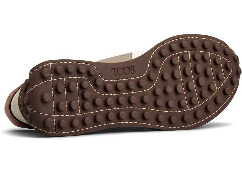 Sneakers TODS Leather And Fabric Sneaker BEIGE Femei (BM 18504292) 4