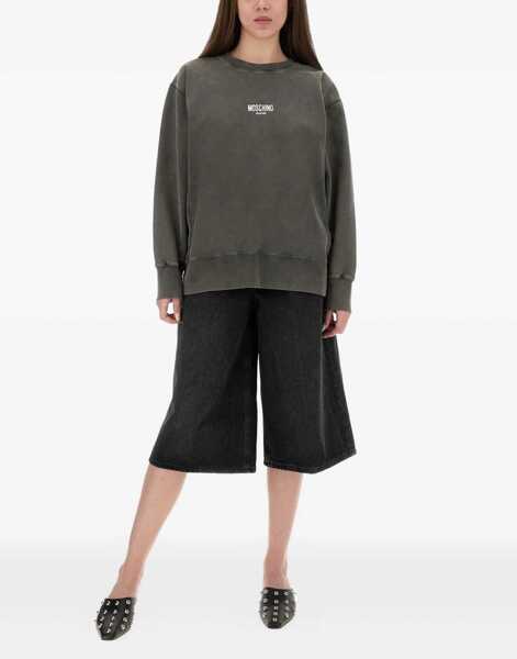 Bluze de trening MOSCHINO JEANS Sweatshirt With Logo GREY Femei (BM 18504334) 2