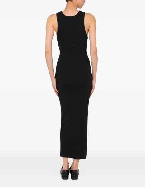 Rochii casual MOSCHINO JEANS Long Dress With Logo BLACK Femei (BM 18504337) 3