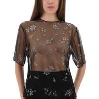 Topuri RABANNE Dama - Bluze RABANNE Transparent Top With Applications BLACK Femei (BM 18504340) - B-mall.ro