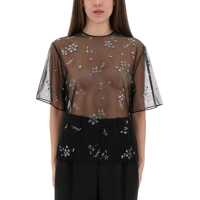 Bluze Transparent Top With Applications Femei