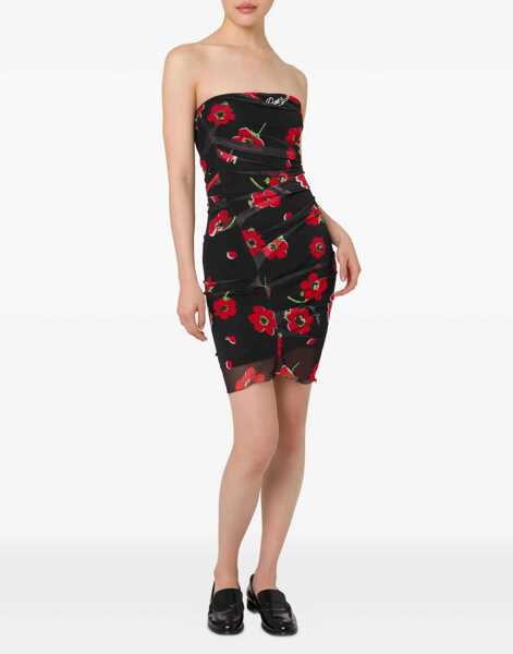 Fuste casual MOSCHINO JEANS Floral Mesh Skirt BLACK Femei (BM 18504346) 2