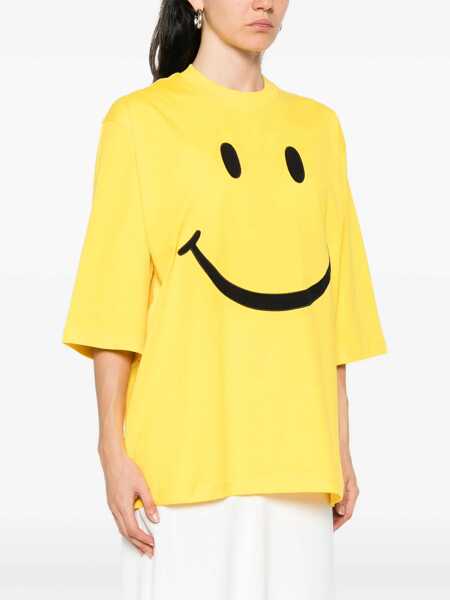 Tricouri Moschino Smile T-Shirt YELLOW Femei (BM 18504352) 3