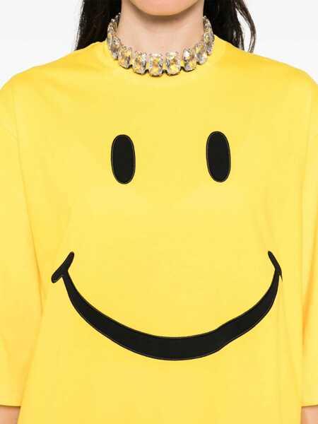 Tricouri Moschino Smile T-Shirt YELLOW Femei (BM 18504352) 5