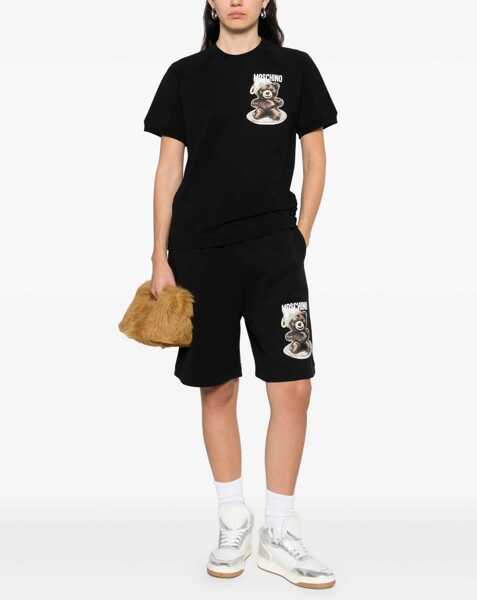 Tricouri Moschino T-Shirt With Teddy Print BLACK Femei (BM 18504355) 2