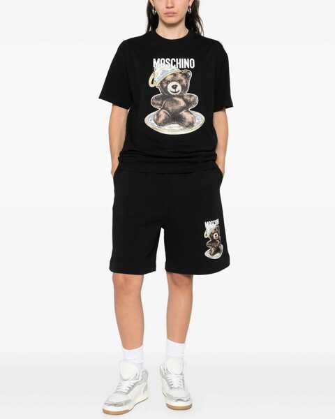 Tricouri Moschino T-Shirt With Teddy Print BLACK Femei (BM 18504370) 2