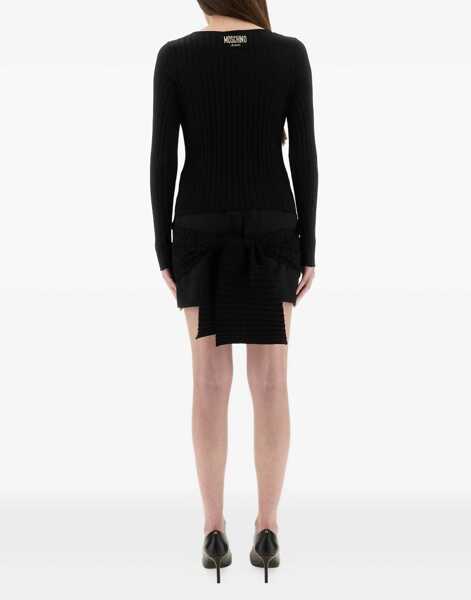 Pulovere casual MOSCHINO JEANS Slim Fit Shirt BLACK Femei (BM 18504373) 2