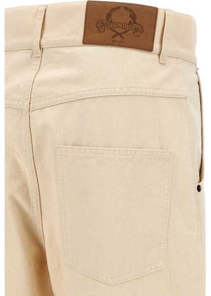Blugi skinny Moschino Straight Fit Jeans BEIGE Femei (BM 18504379) 3