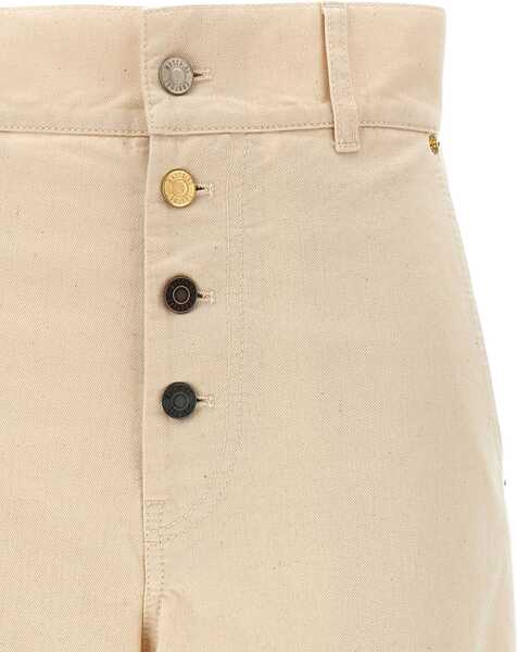 Blugi skinny Moschino Straight Fit Jeans BEIGE Femei (BM 18504379) 4