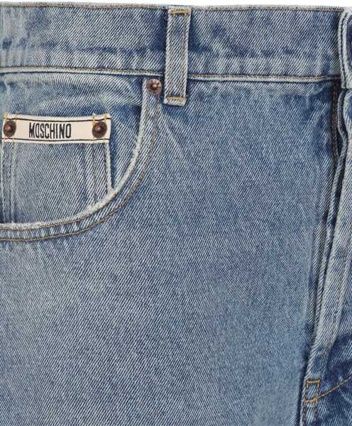 Pantaloni casual Moschino Wide Leg Jeans DENIM Femei (BM 18504391) 3