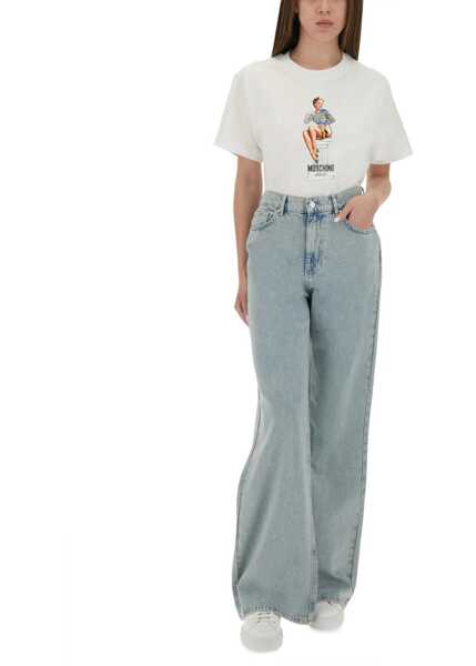 Blugi skinny MOSCHINO JEANS Jeans Wide Leg DENIM Femei (BM 18504421) 2