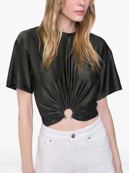 Tricouri RABANNE Cropped T-Shirt GREEN Femei (BM 18504433) 5