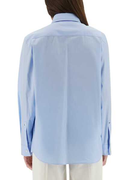Bluze MOSCHINO JEANS Tailored Shirt With Embroidered Logo BABY BLUE Femei (BM 18504439) 3