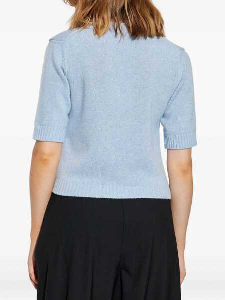 Cardigane Ganni Cardigan With Bows BABY BLUE Femei (BM 18504442) 4