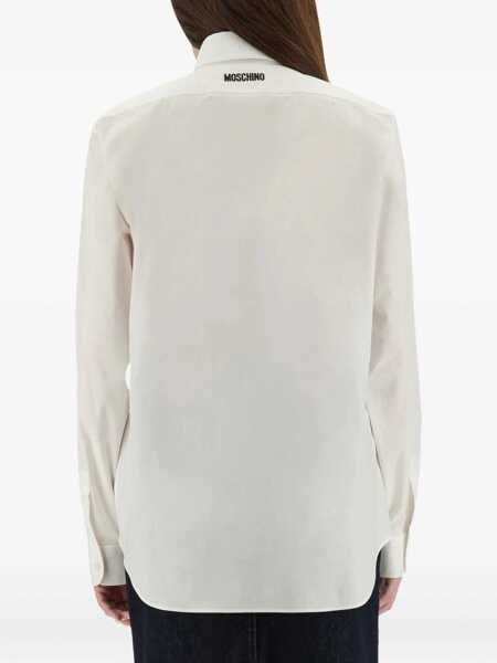 Bluze Moschino Shirt With Goose Embroidery WHITE Femei (BM 18504448) 3