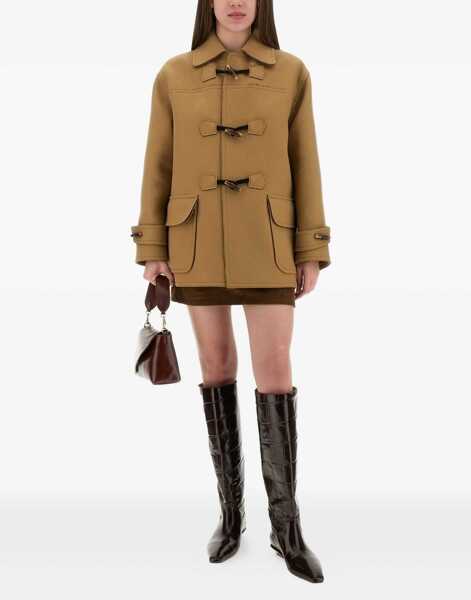 Fuste casual MOSCHINO JEANS Corduroy Skirt BROWN Femei (BM 18504457) 2