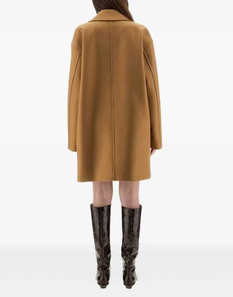 Paltoane Moschino Double-Breasted Coat BEIGE Femei (BM 18504463) 3