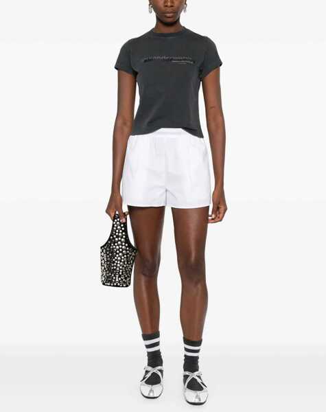 Tricouri Alexander Wang T-Shirt With Logo GREY Femei (BM 18504472) 2