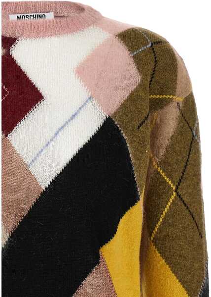 Pulovere casual Moschino Mesh With Diamond Pattern MULTICOLOUR Femei (BM 18504481) 3