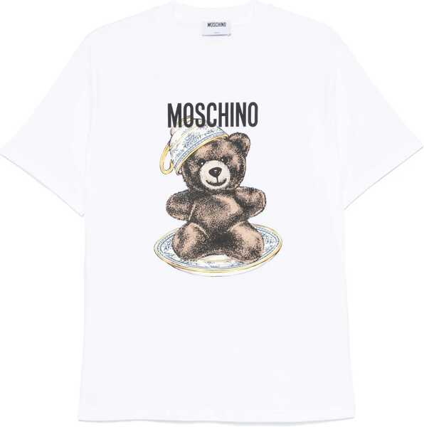 Tricouri Moschino T-Shirt With Teddy Print WHITE Femei (BM 18504490) 1