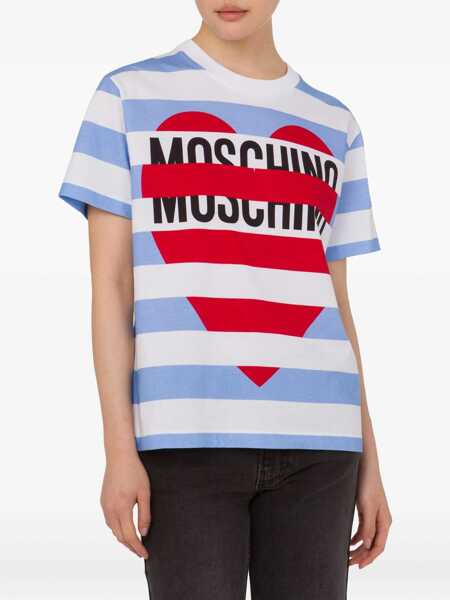 Tricouri MOSCHINO JEANS T-Shirt With Logo MULTICOLOUR Femei (BM 18504493) 2
