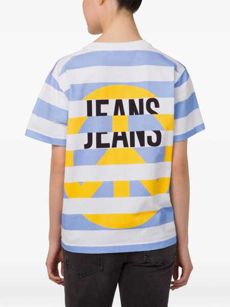 Tricouri MOSCHINO JEANS T-Shirt With Logo MULTICOLOUR Femei (BM 18504493) 3